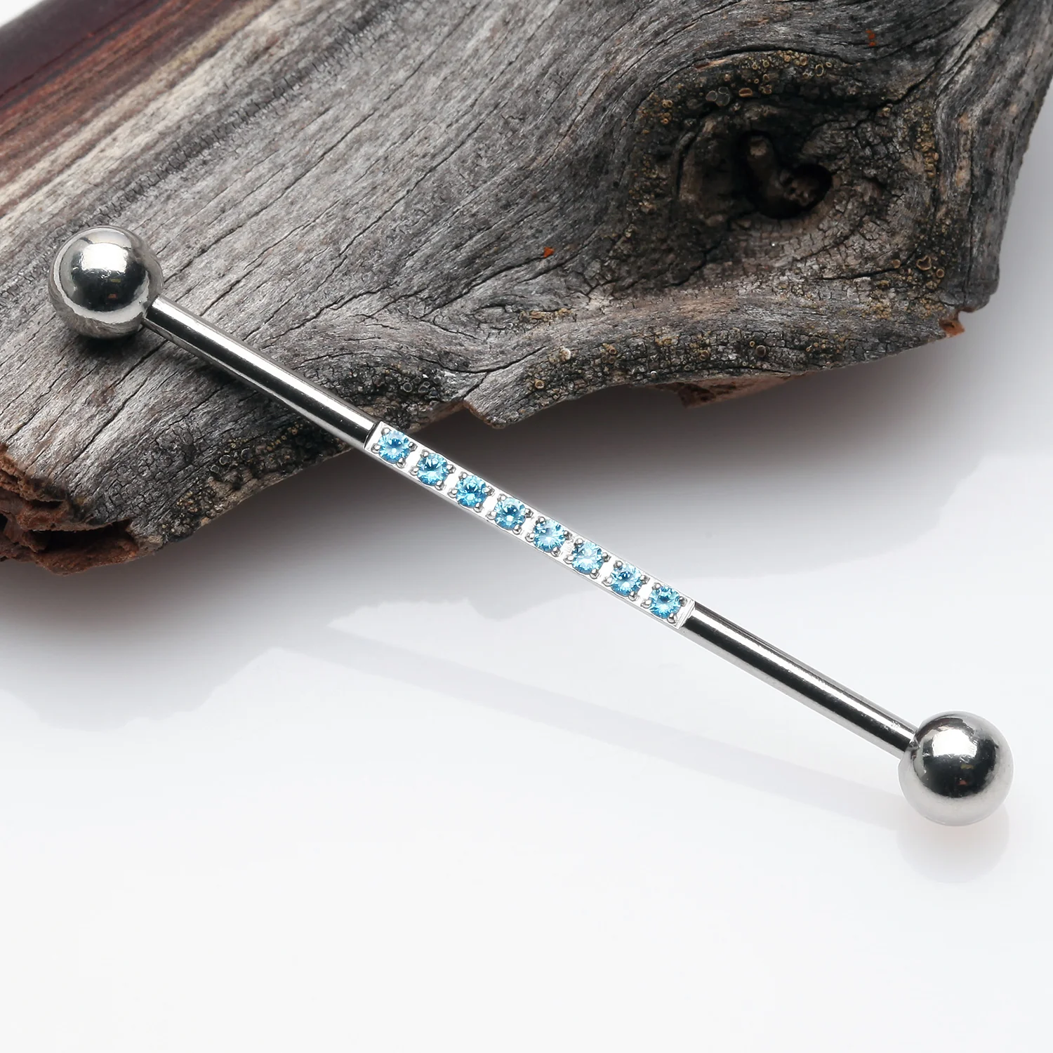 Sparkle Lined Gems Industrial Barbell - Image 2
