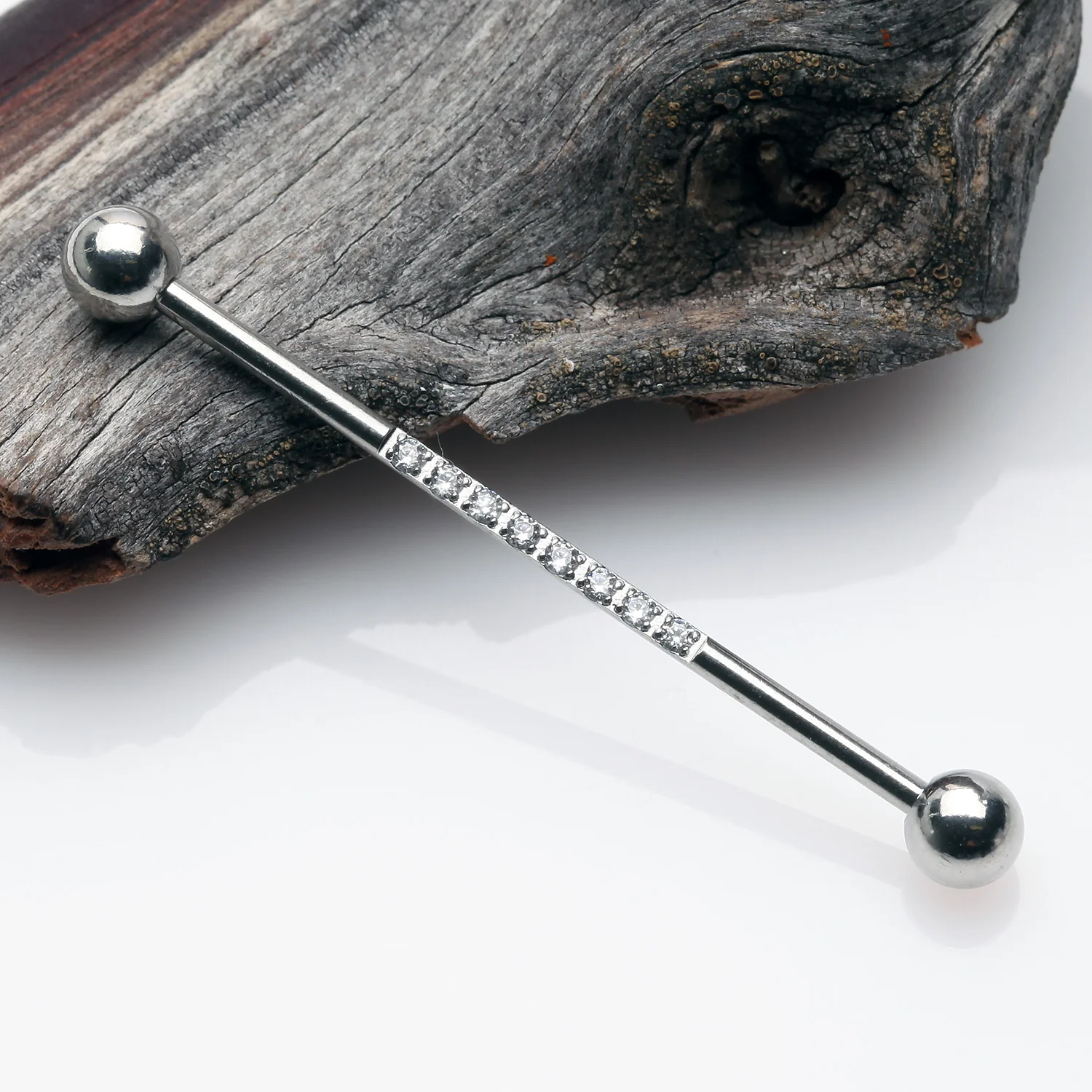 Sparkle Lined Gems Industrial Barbell - Image 2