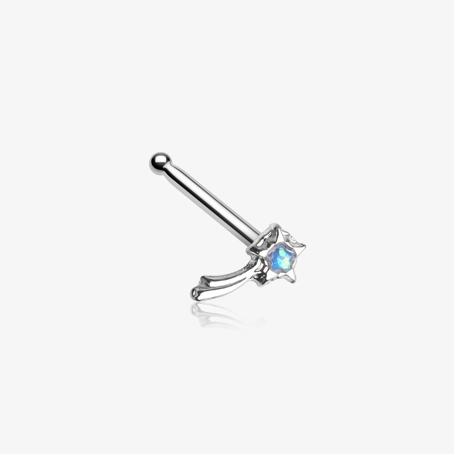 Sparkle Shooting Star Nose Stud Ring