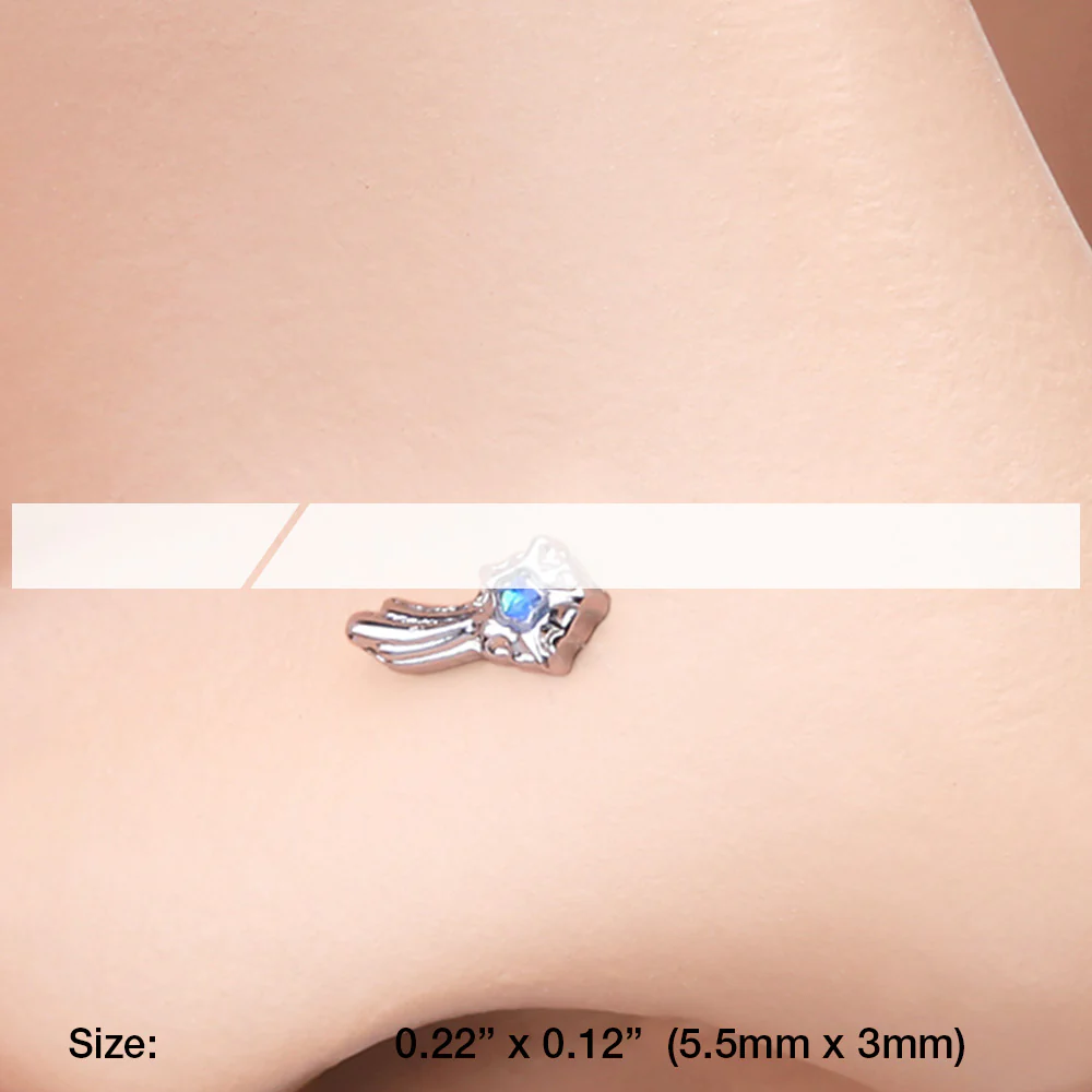 Sparkle Shooting Star Nose Stud Ring - Image 3