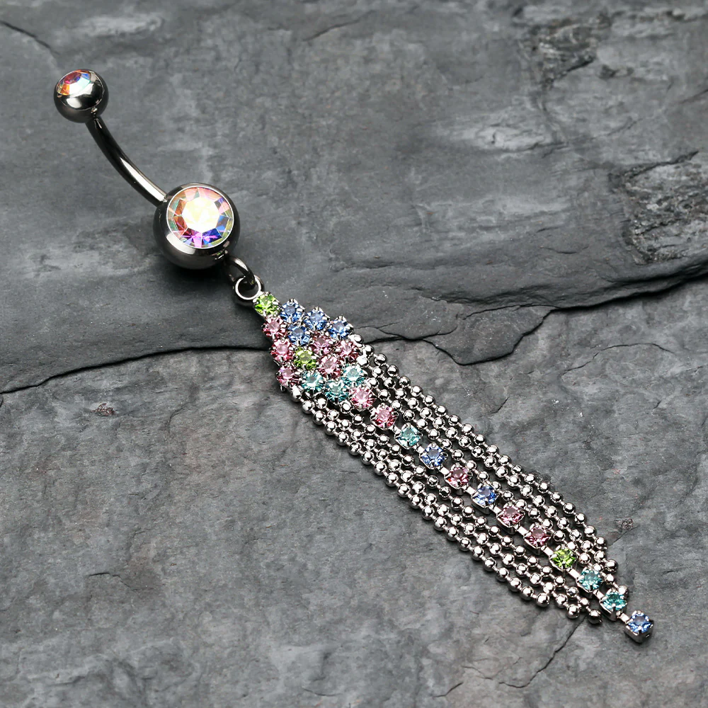 Sparkle Showers Belly Button Ring - Image 3