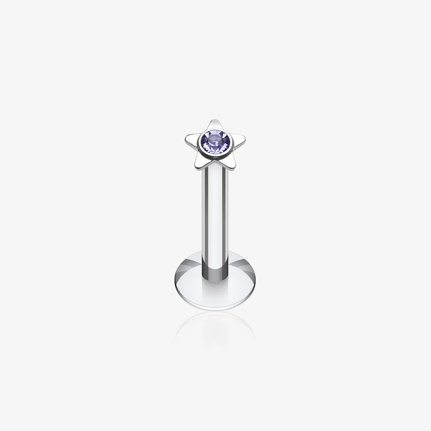 Sparkle Star Top Internally Threaded Labret