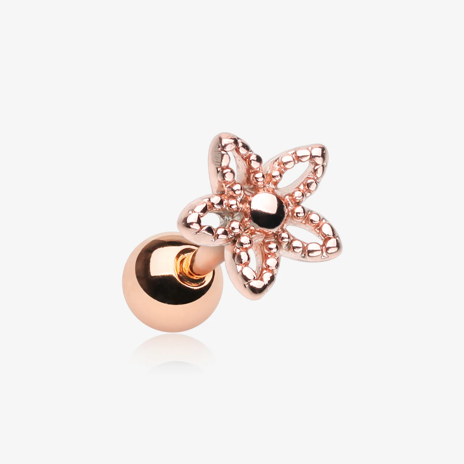 Spring Flower Ornate Sparkle Cartilage Tragus Earring