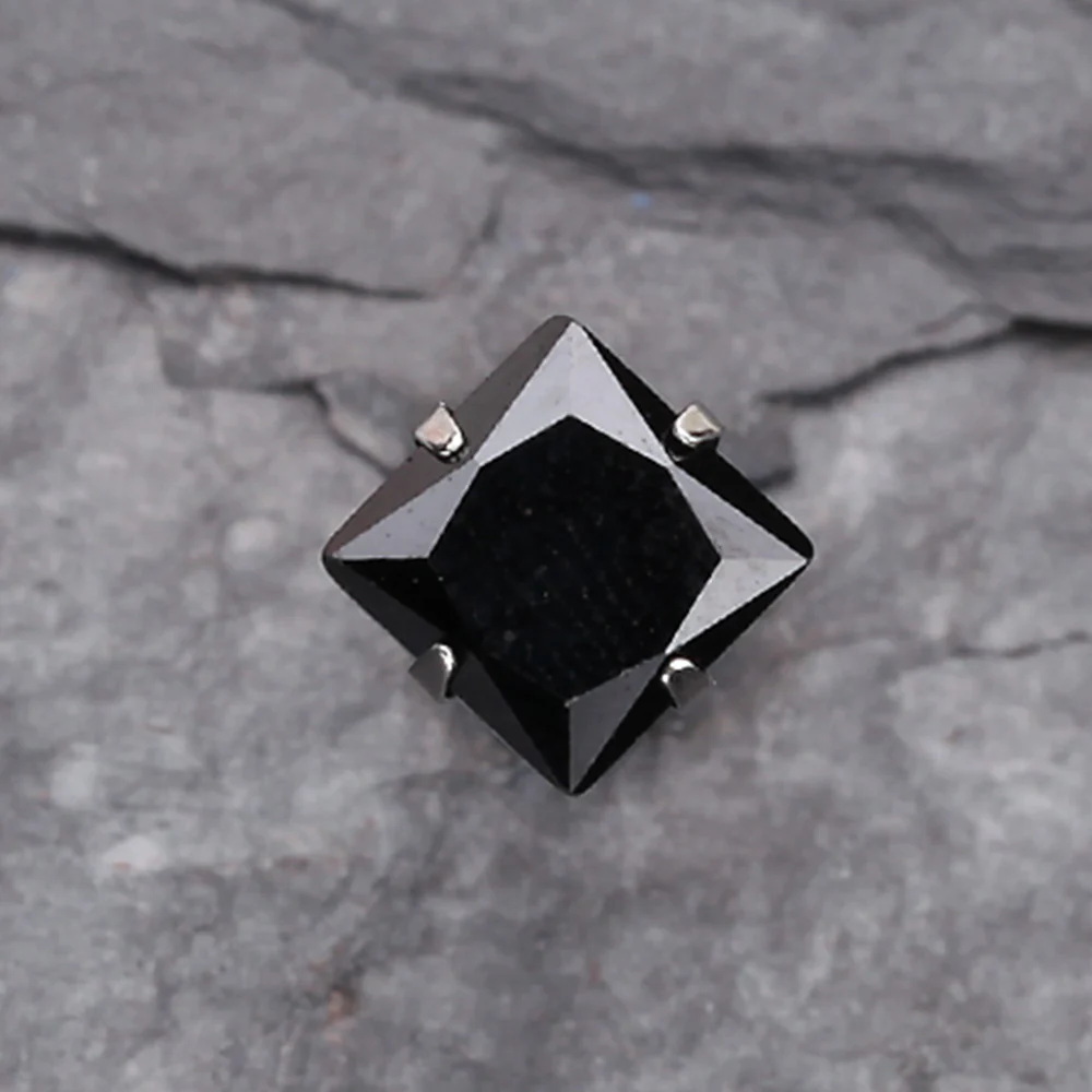 Square Gem Crystal Cartilage Earring - Image 3