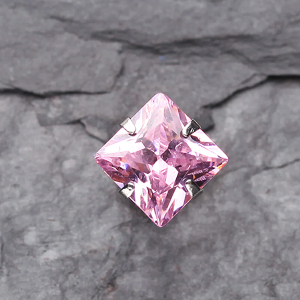 Square Gem Crystal Cartilage Earring - Image 3