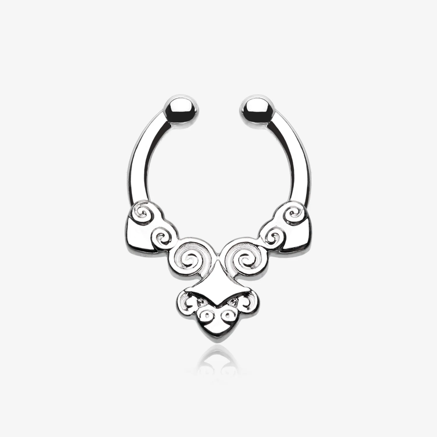 Tribal Laran Fake Septum Clip-On Ring