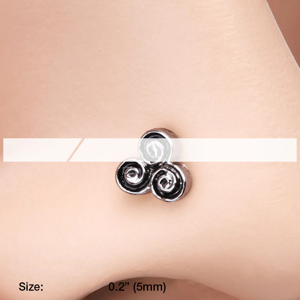 Trilogy Filigree Icon Nose Stud Ring - Image 3