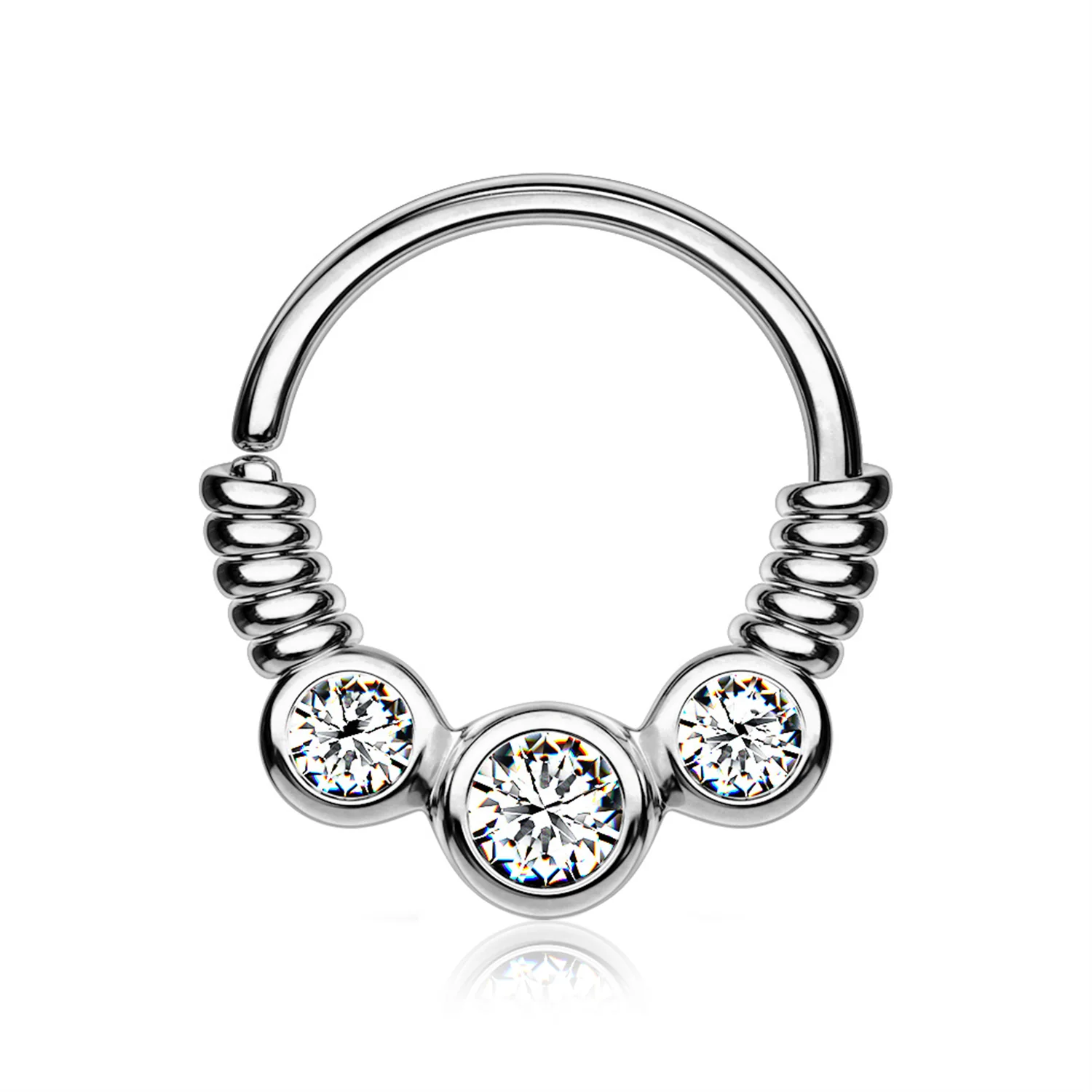 Trine Essence Sparkle Bendable Seamless Hoop Ring