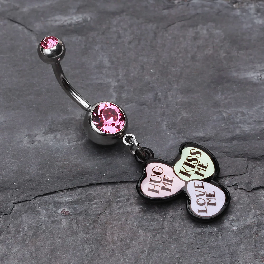 Triple Heart Statement Belly Ring - Image 3