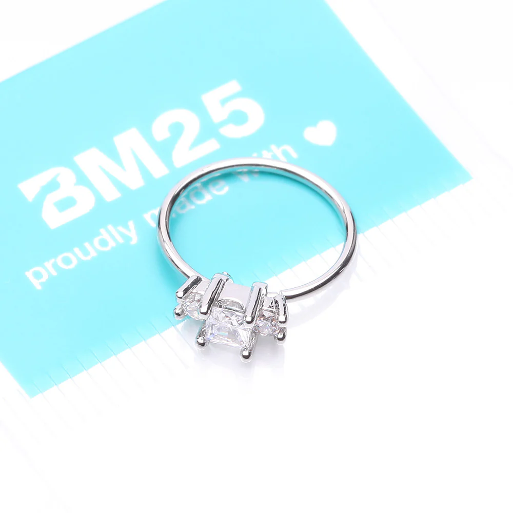Triple Tiered Sparkle Multi-Gem Bendable Hoop Ring - Image 5