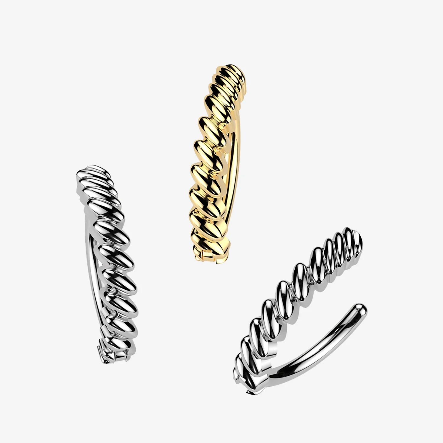 Twisted Bar Elegance Curved Bar Belly Clicker - Image 2