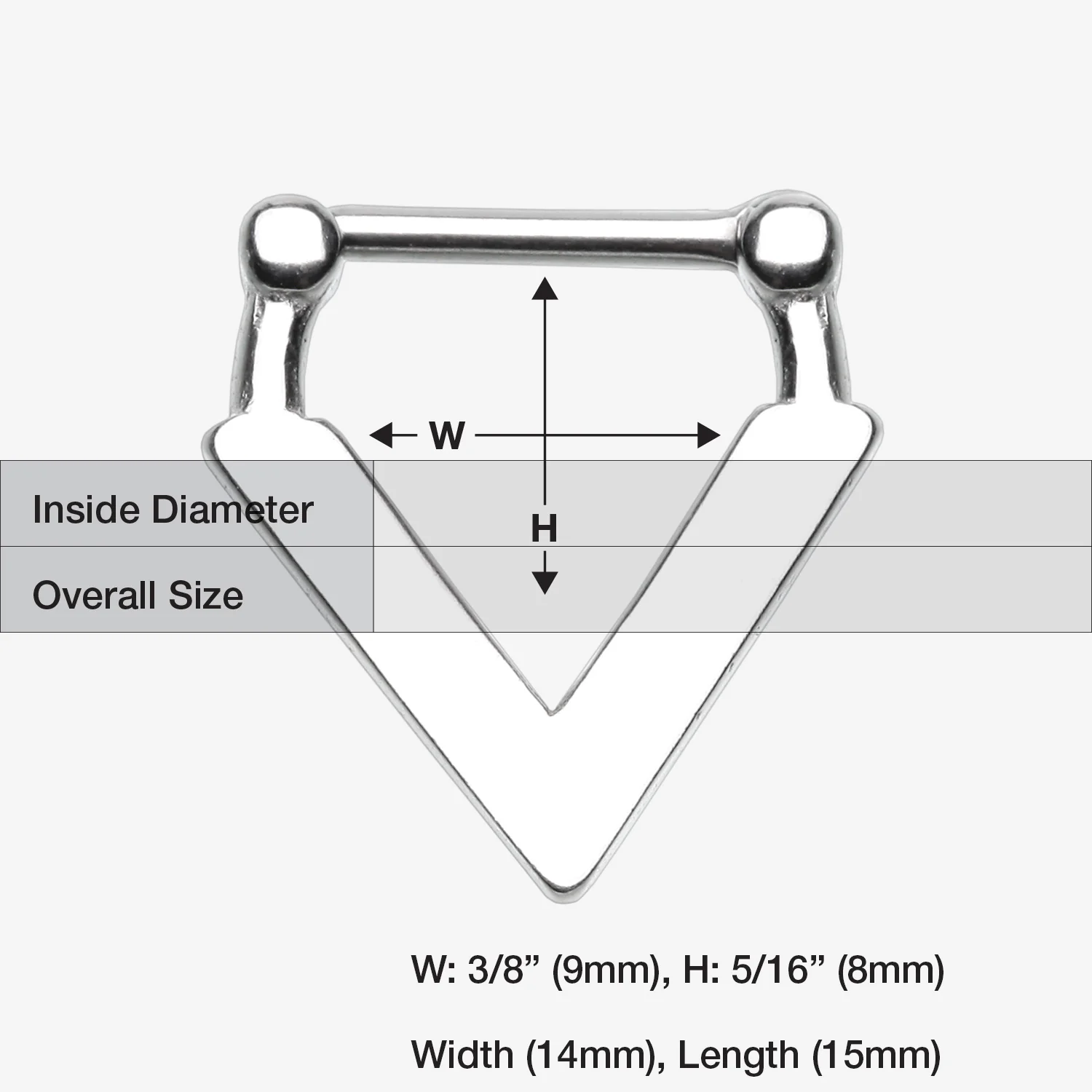 Urban Chevron Arrow Septum Clicker - Image 2