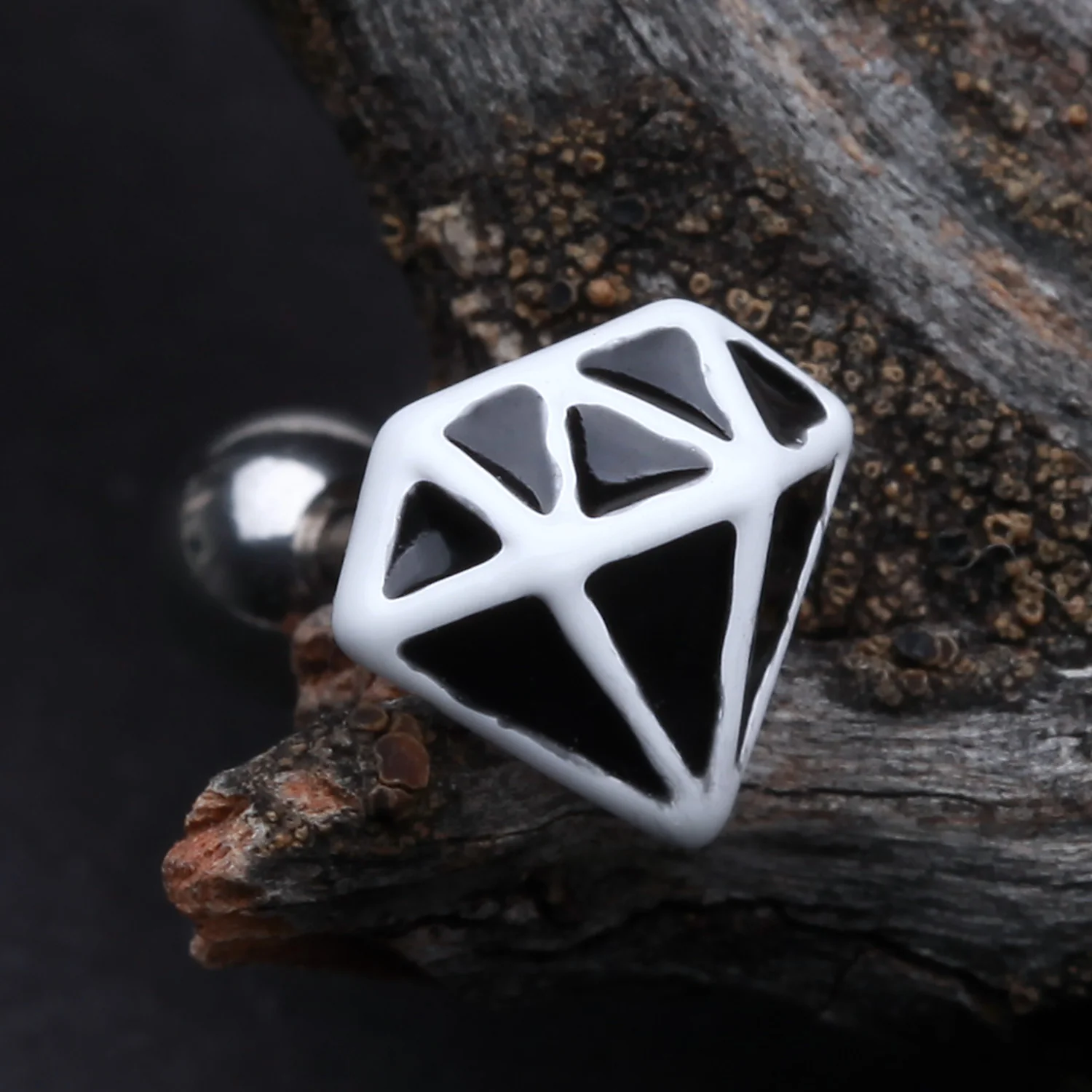 Urban Diamond Cartilage Tragus Earring - Image 2