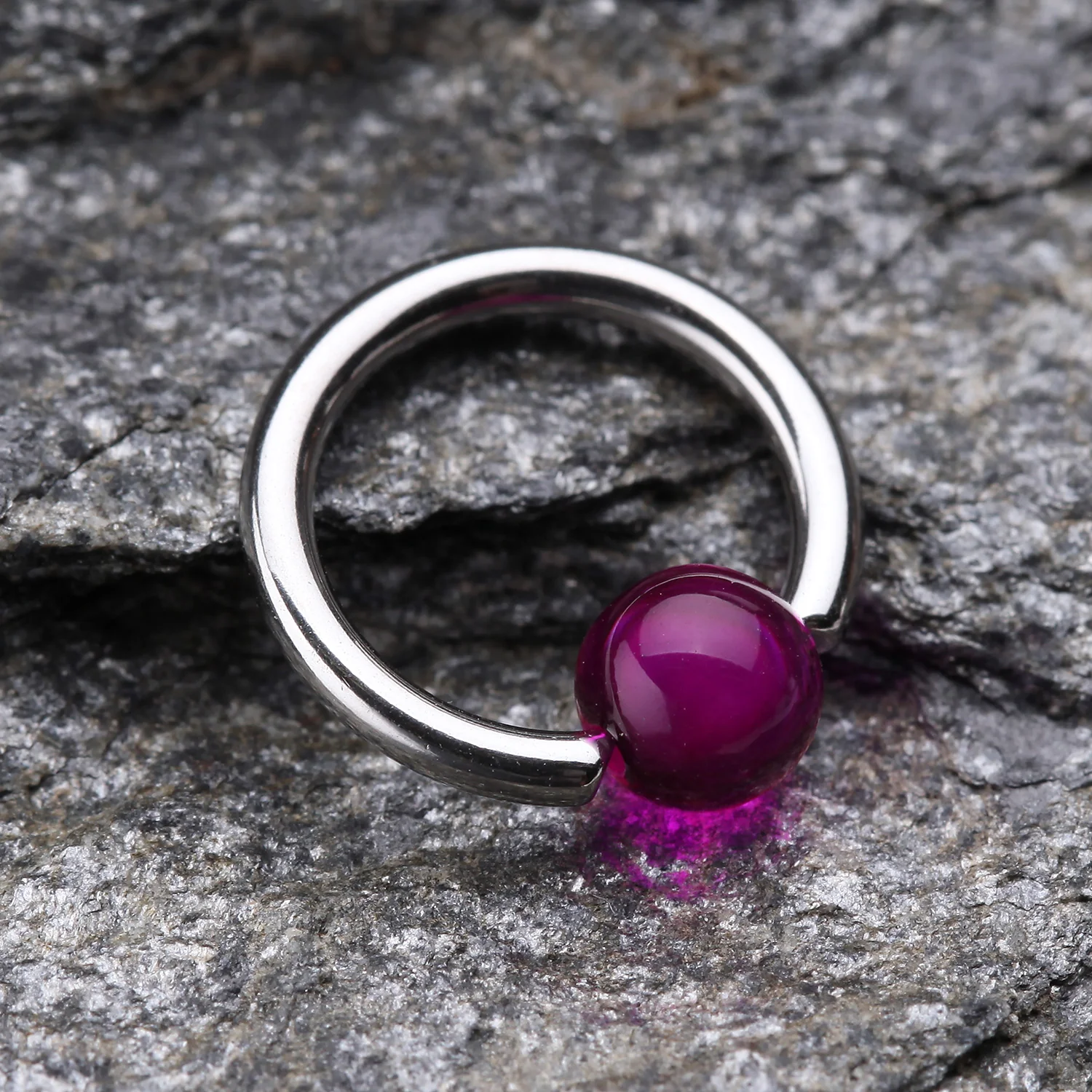 UV Acrylic Ball Top Captive Bead Ring - Image 2