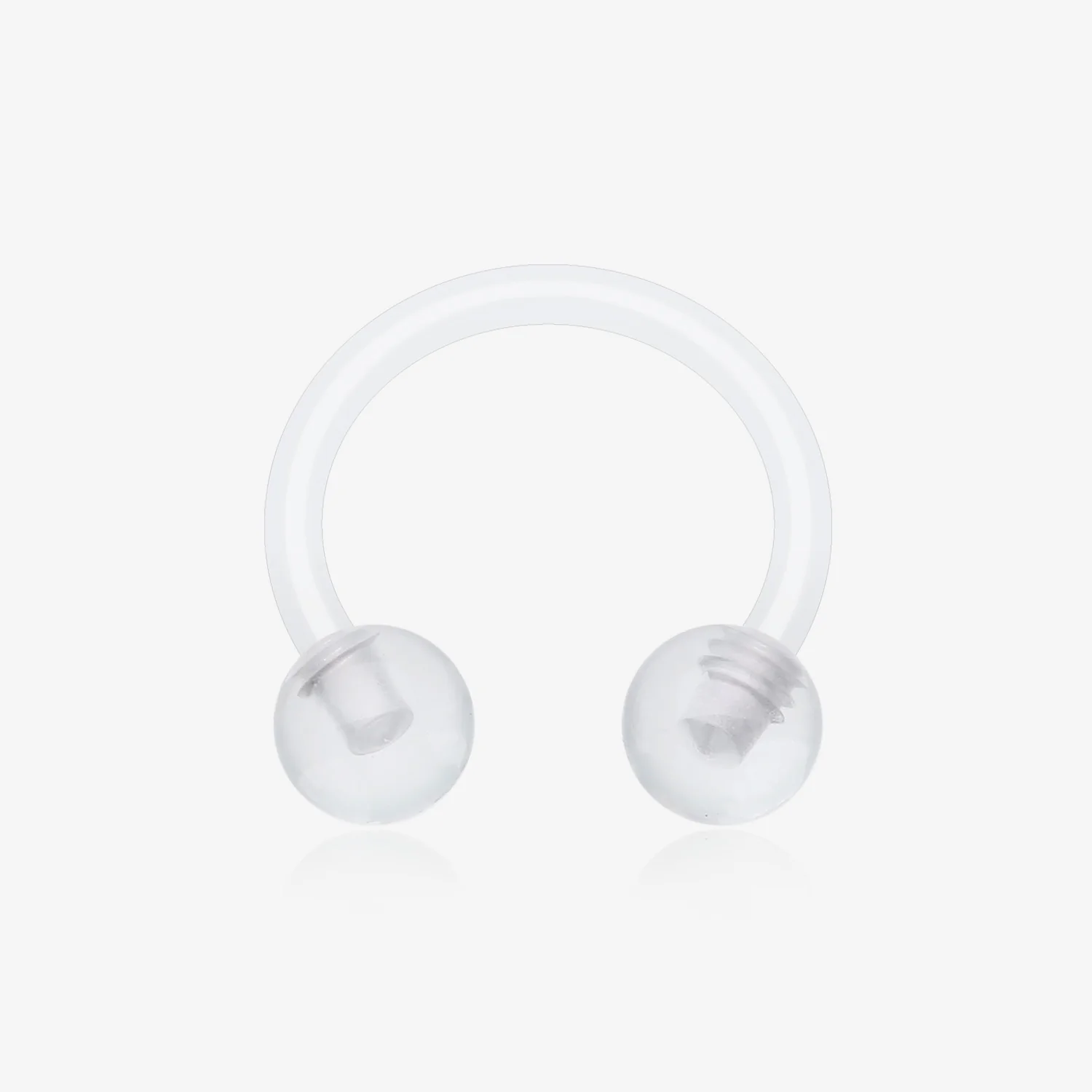 UV Acrylic Flexible Shaft Horseshoe Circular Barbell