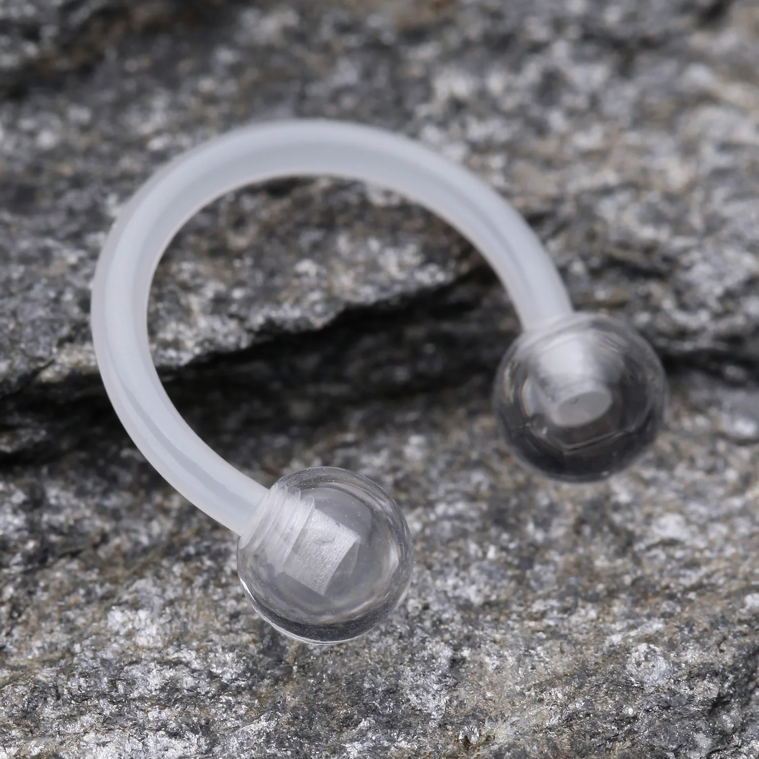 UV Acrylic Flexible Shaft Horseshoe Circular Barbell - Image 2