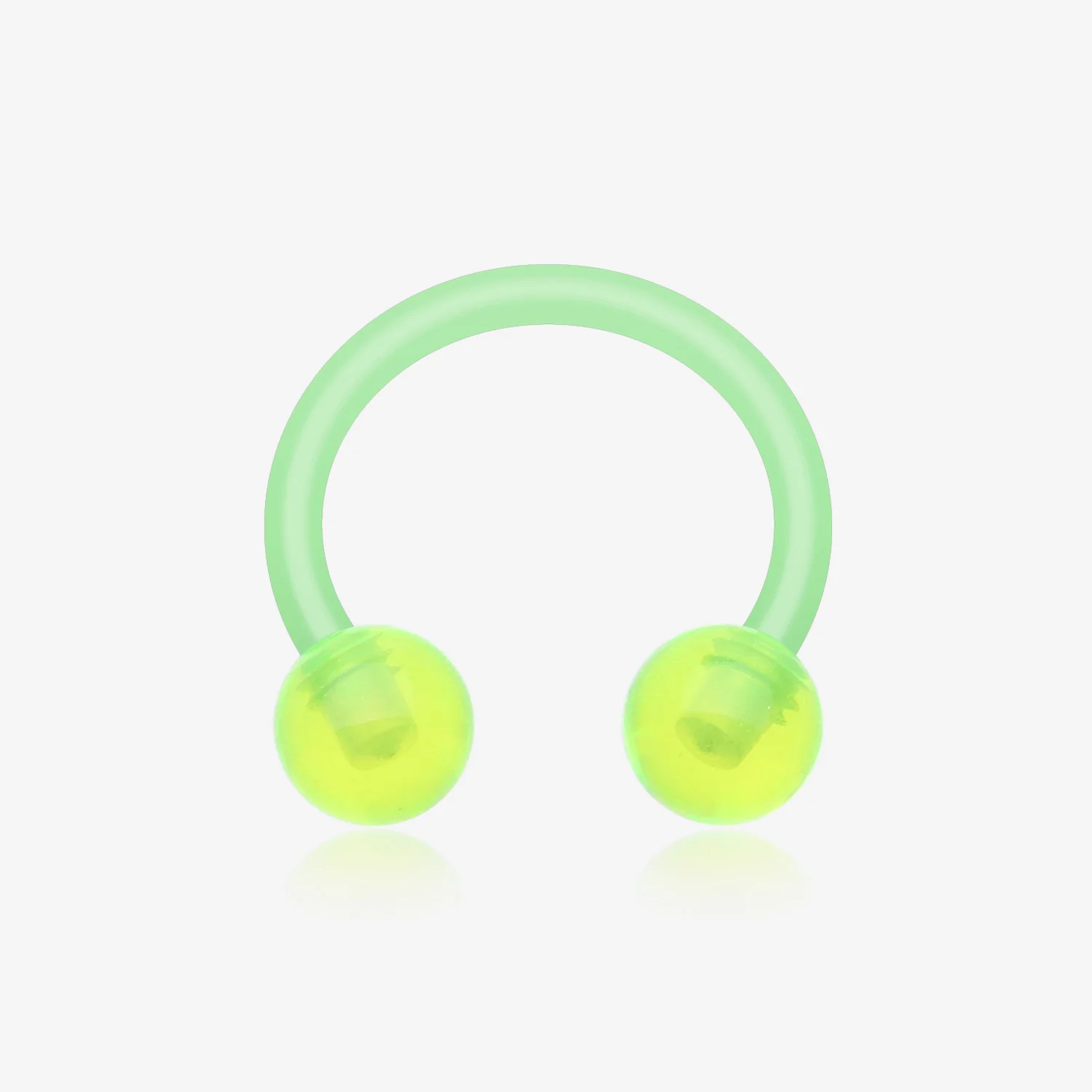 UV Acrylic Flexible Shaft Horseshoe Circular Barbell