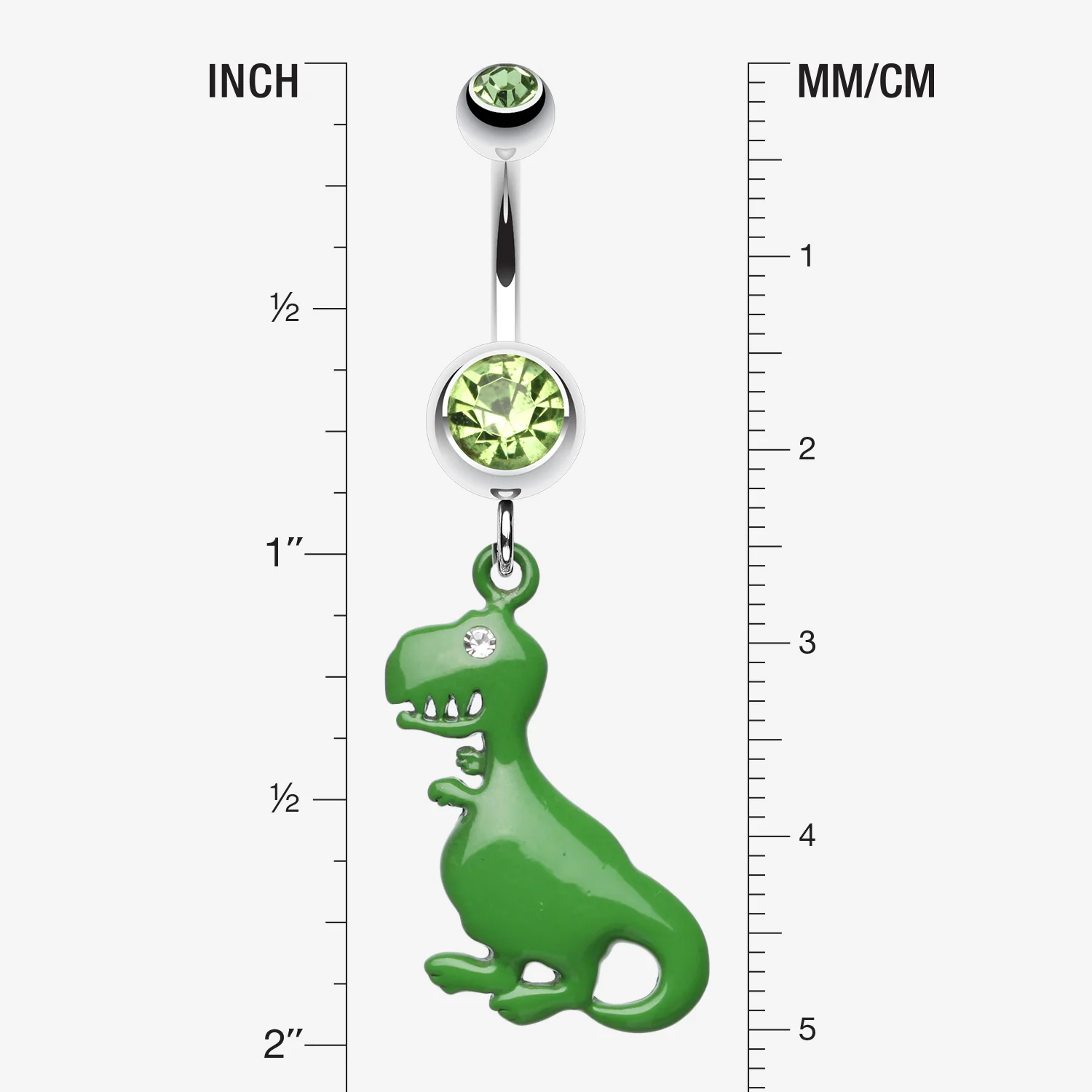 Vibrant Dinosaur Belly Ring - Image 2