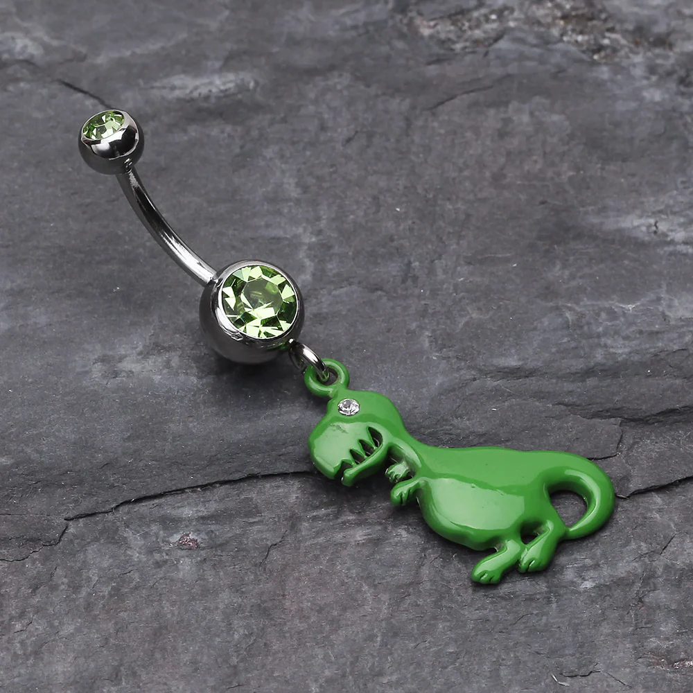 Vibrant Dinosaur Belly Ring - Image 3